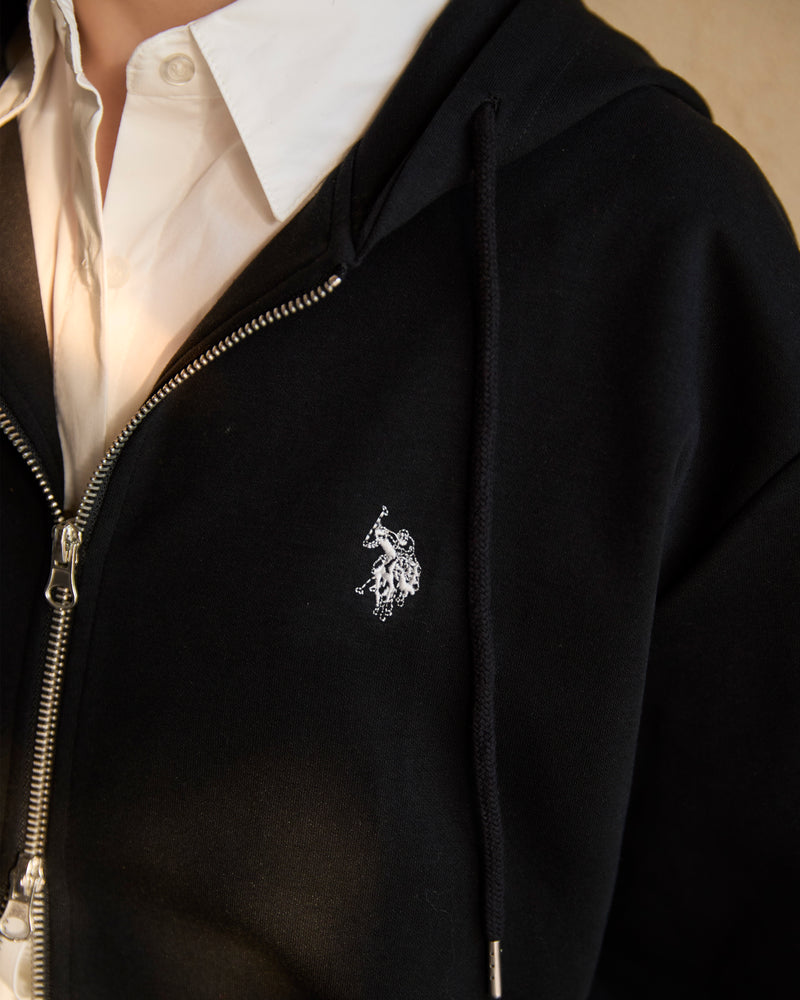 full zip hoodie フルジップパーカー ダブルホースマン刺繍 PLM53327