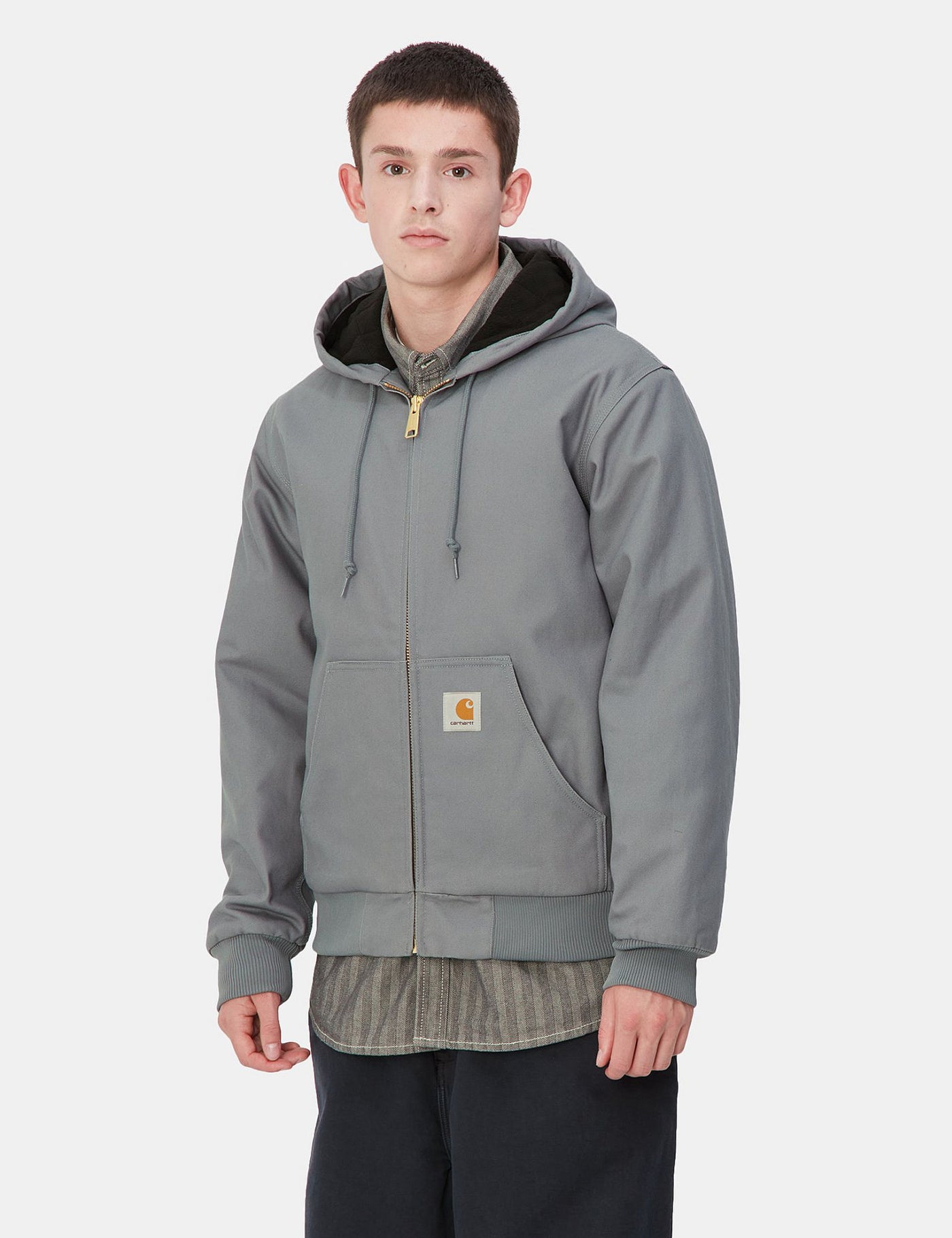 Carhartt WIP Active Jacket (Quilted Fleece Lined) - Dove Grey | UE