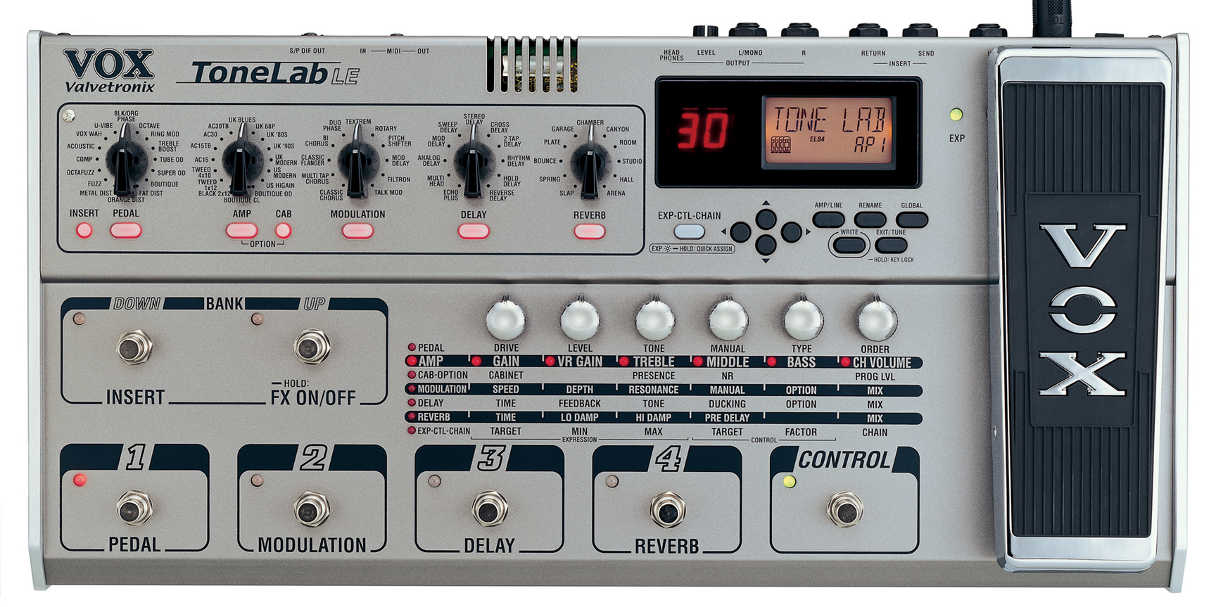 The VOX Showroom - Vox Valvetronix Tonelab LE Effects Processor