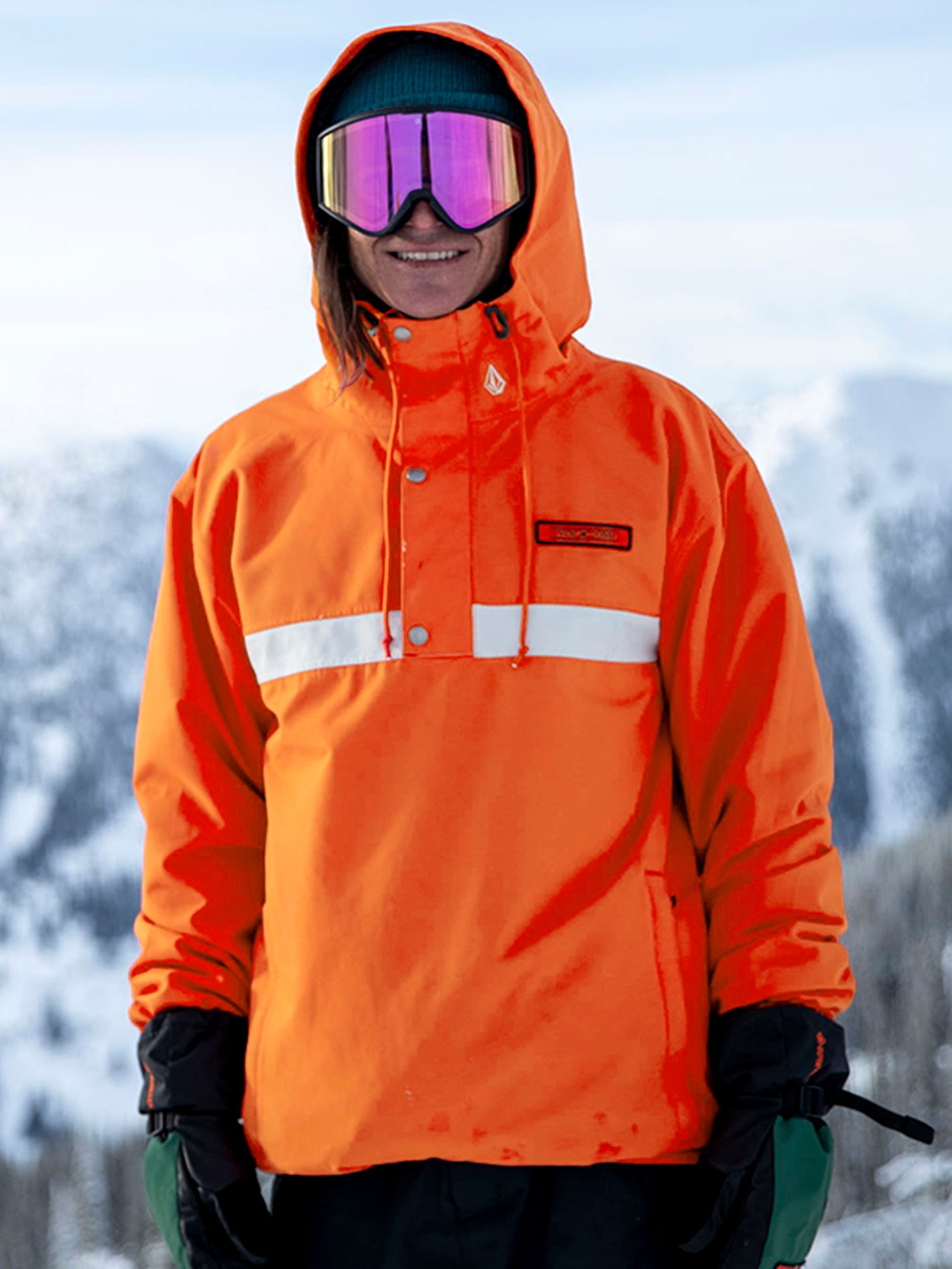 Longo Pullover Jacket - Orange Shock | Volcom Europe