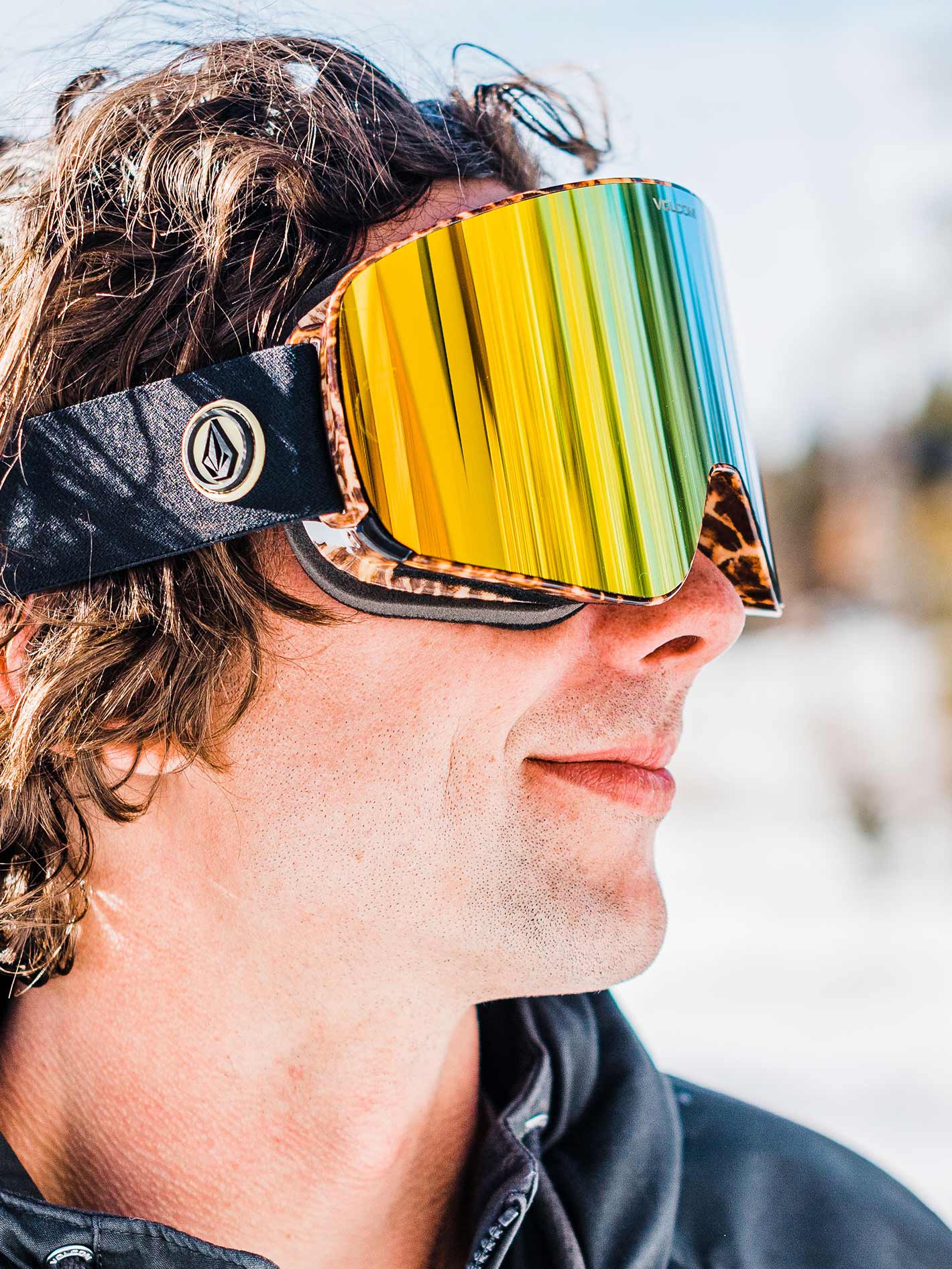 Odyssey Giraffe/Black Goggle (+ Bonus Lens) - Gold Chrome | Volcom