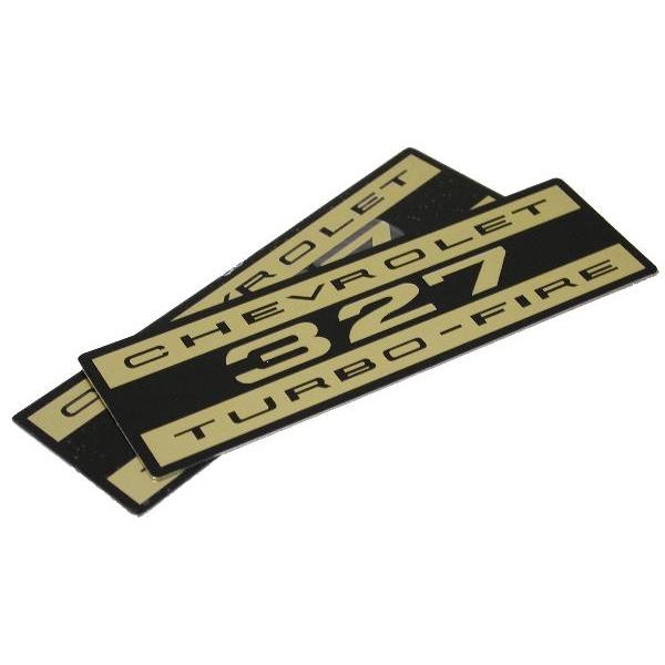 62-64E VALVE COVER DECALS - 327 TURBO FIRE | Volunteer Vette