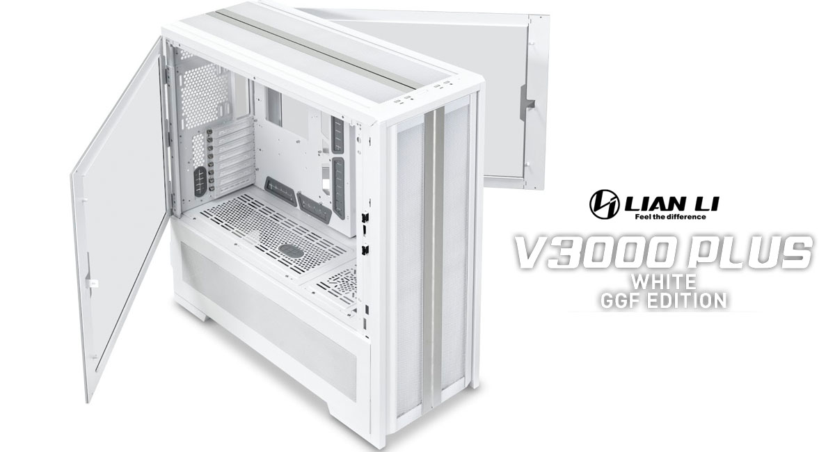 Lian Li V3000 Plus White GGF Edition Chassis Launched