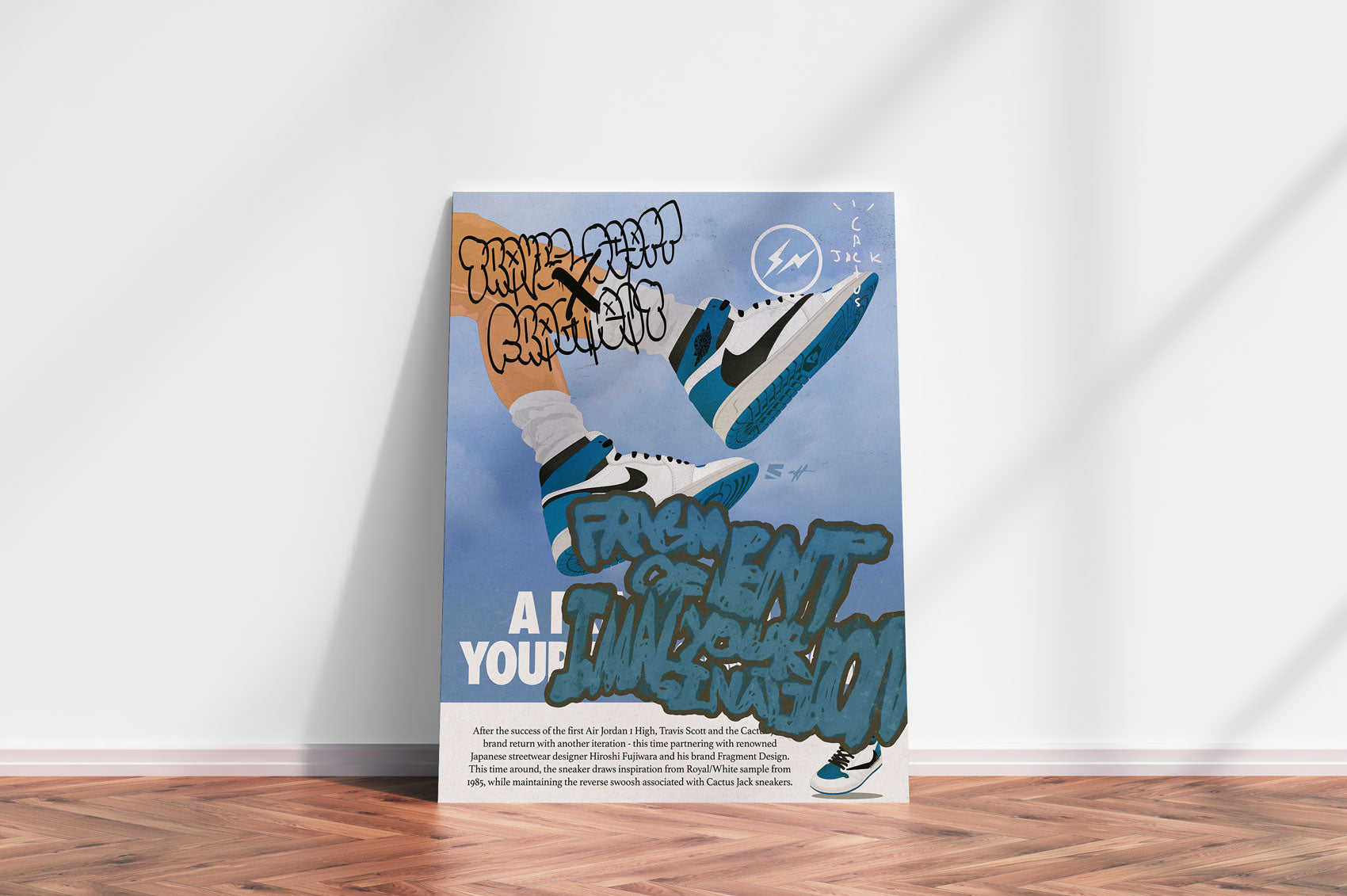 Travis Scott/Fragment x Air Jordan 1 Poster - A Fragment of Your