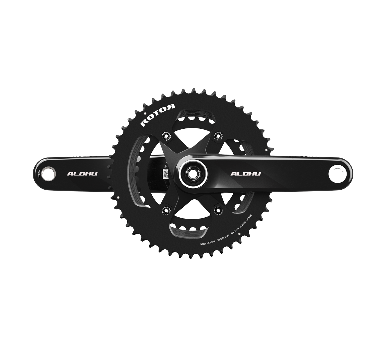 ROTOR ALDHU Carbon Crankset Road - VELOPRO