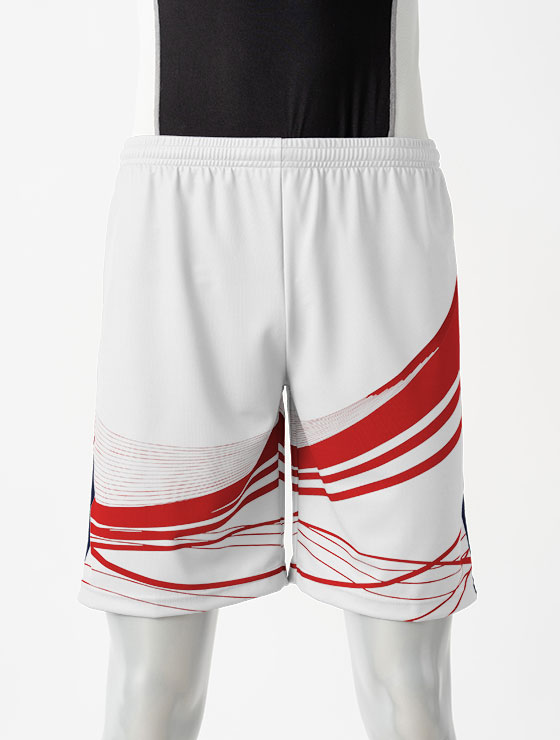 昇華オーダーパンツ03幾何学ライン ピンク｜バレーボールユニフォーム