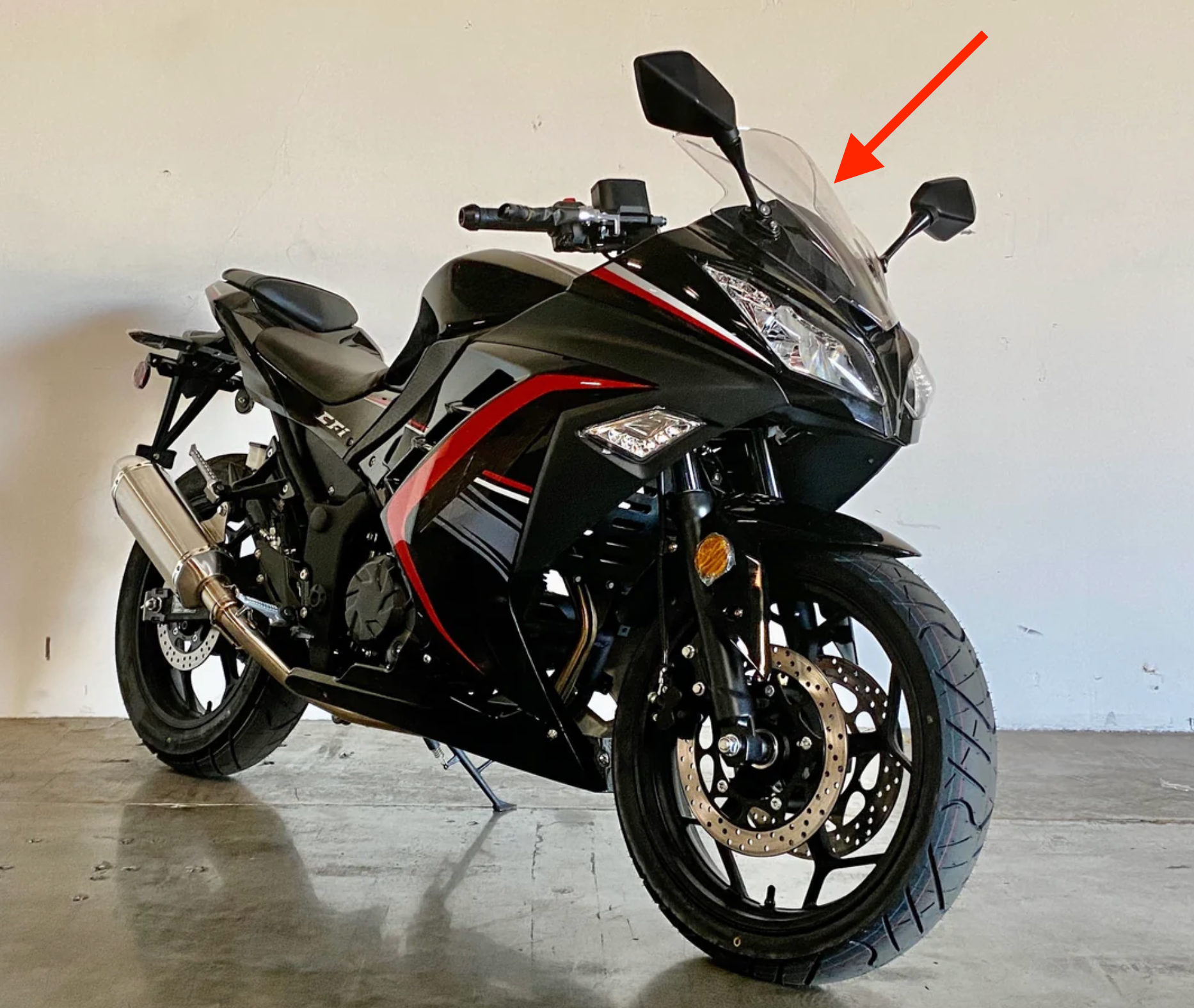 Windshield for BD250-5 & Venom SuperBike 250cc EFI (OEM 250005059)