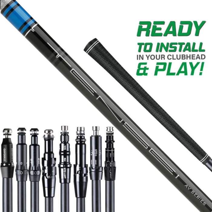 Mitsubishi Tensei AV Raw Blue X-Stiff Shaft w/ Adapter Tip & Grip