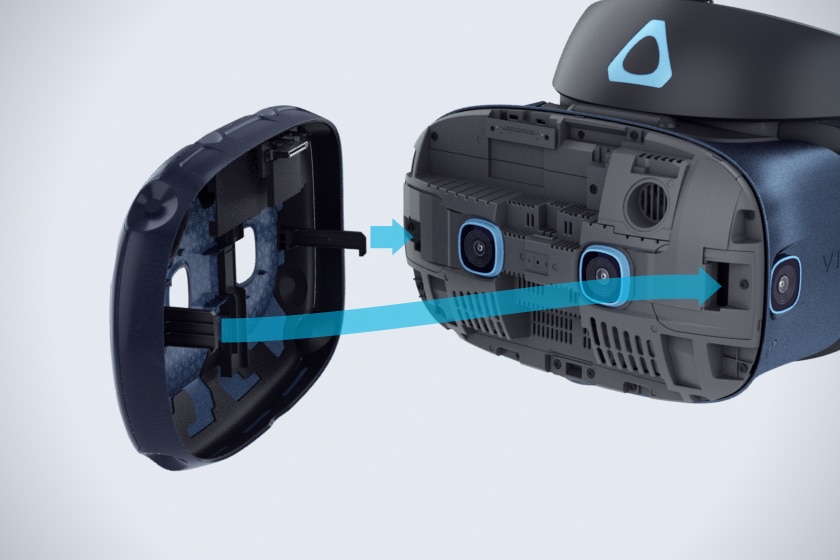 VIVE | VIVE Cosmos 外部トラッキング・フェースプレートを使用する