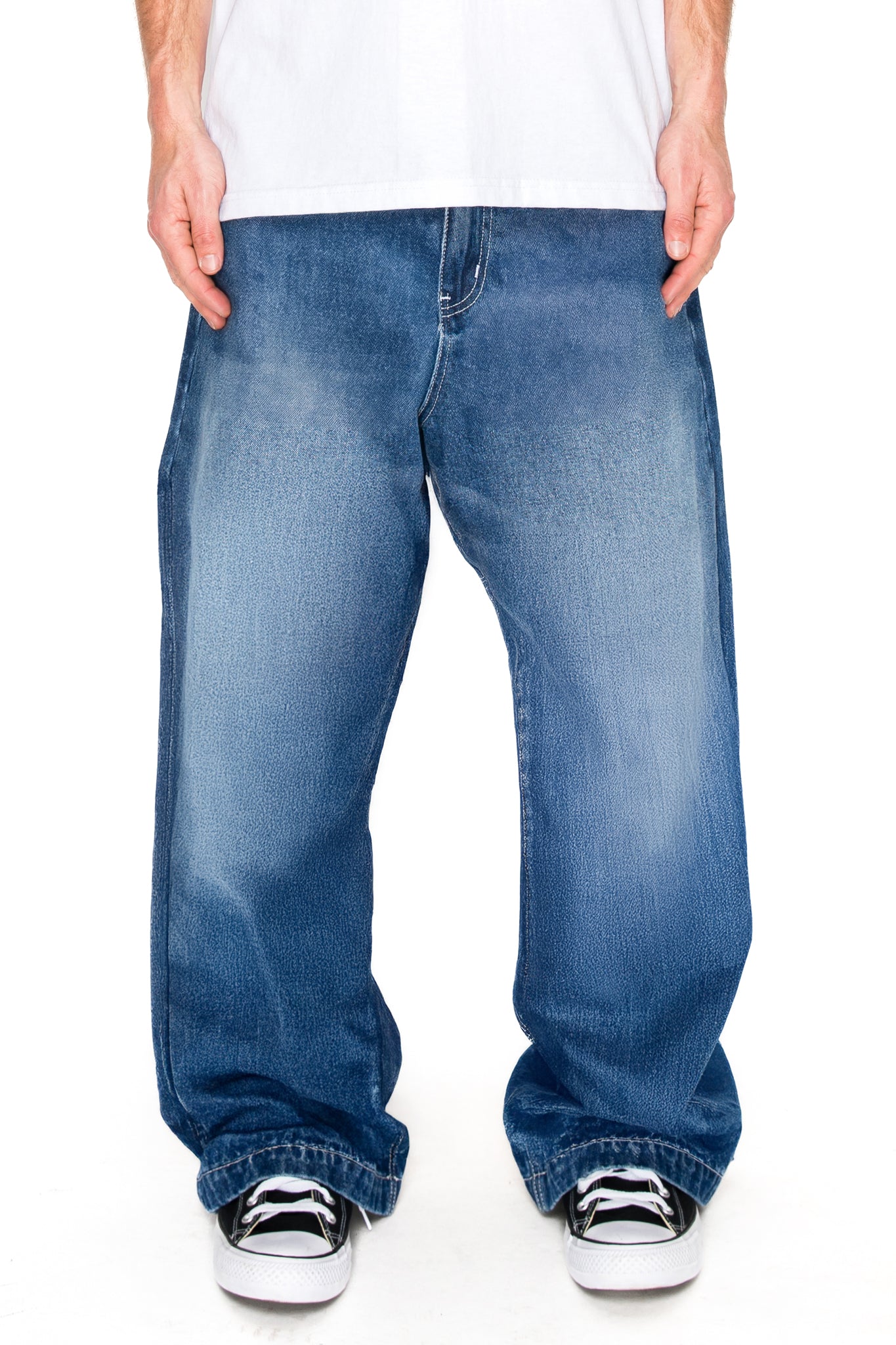 DL981 TITAN Ultra Baggy Y2K Wide-Leg Denim Jeans (Open Pack