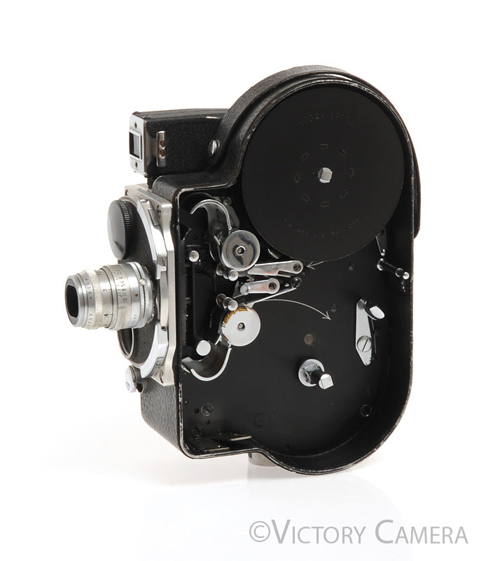 Bolex H16 16mm Motion Picture Film Camera w/ 25mm f1.9 Lens [EXC]