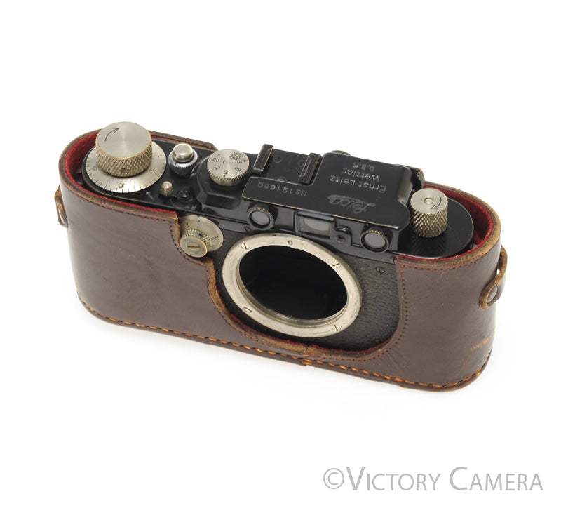 Leica iii Black 35mm Rangefinder Camera -Rare- [EXC]