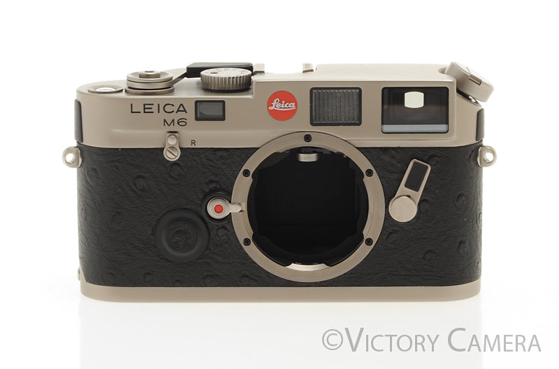 Leica M6 Titanium Ostrich Leather 35mm Rangefinder Camera Body w/ Box