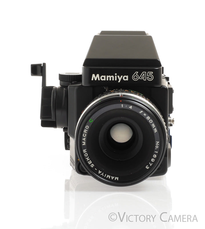 Mamiya 645 Super Medium Format Film Camera w/ Prism Finder 80mm f4 Mac