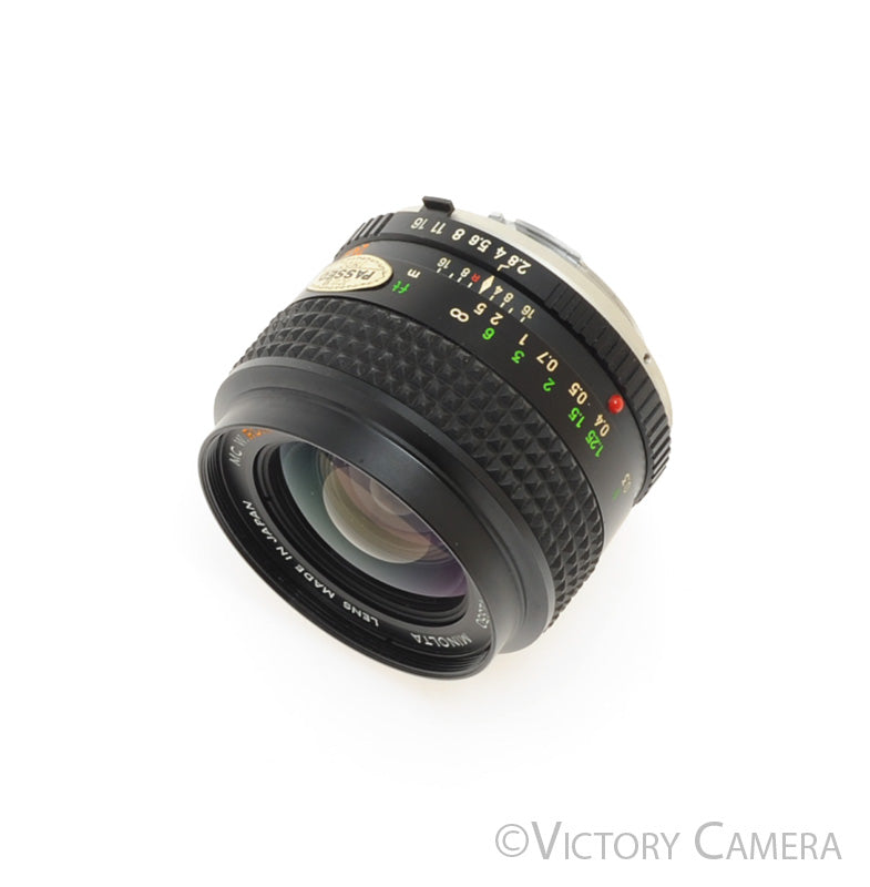 Minolta MC W. Rokkor-X 24mm f2.8 Wide Angle Prime Lens [EXC-]