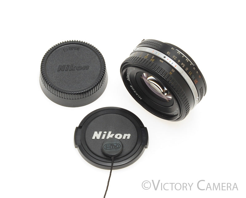 Nikon Nikkor 50mm f1.8 AI-S Pancake Lens [EXC]