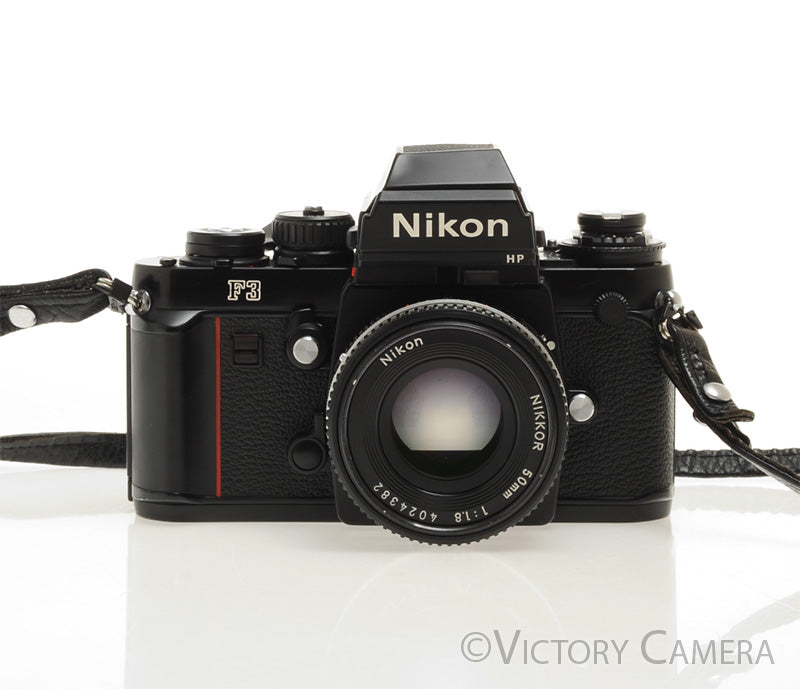 Nikon F3 HP F3HP 35mm Film Camera w/ 50mm f1.8 AI-S Lens [EXC-]
