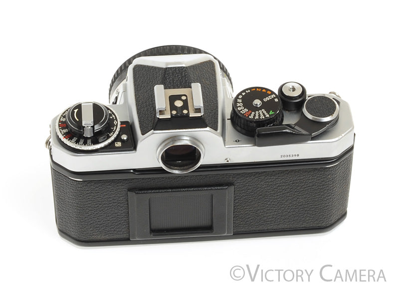 Nikon FE-2 FE2 Chrome 35mm Camera with 50mm f1.8 AI-s Lens -New Seals-