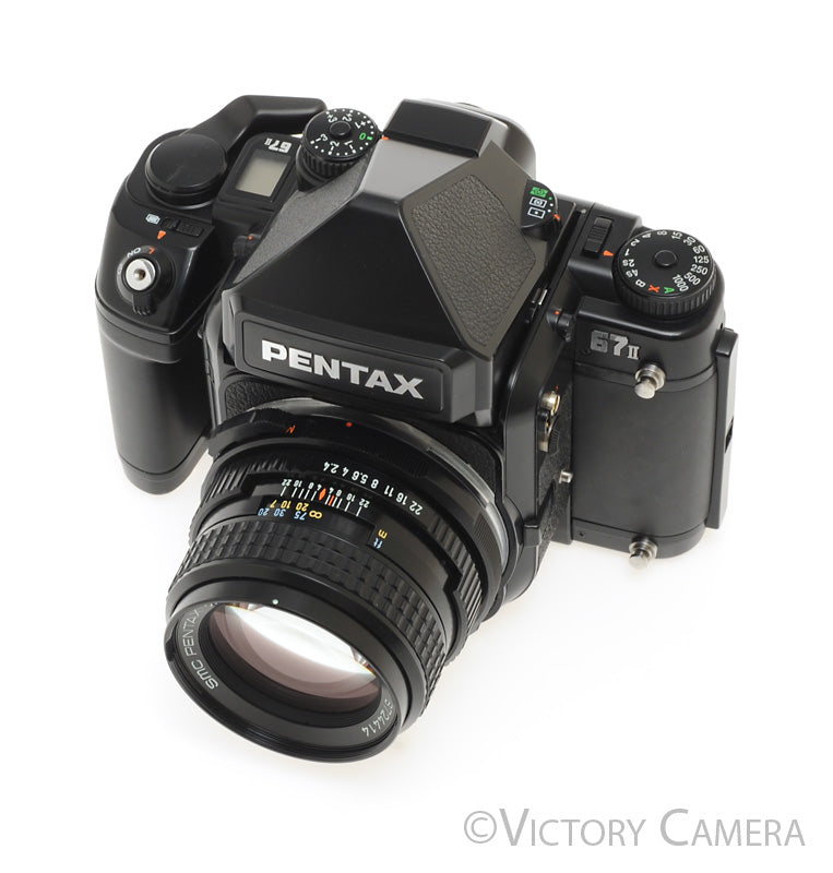 Pentax 67 II 67II 6x7 Medium Format Camera w AE Finder 105mm f2.4 Lens