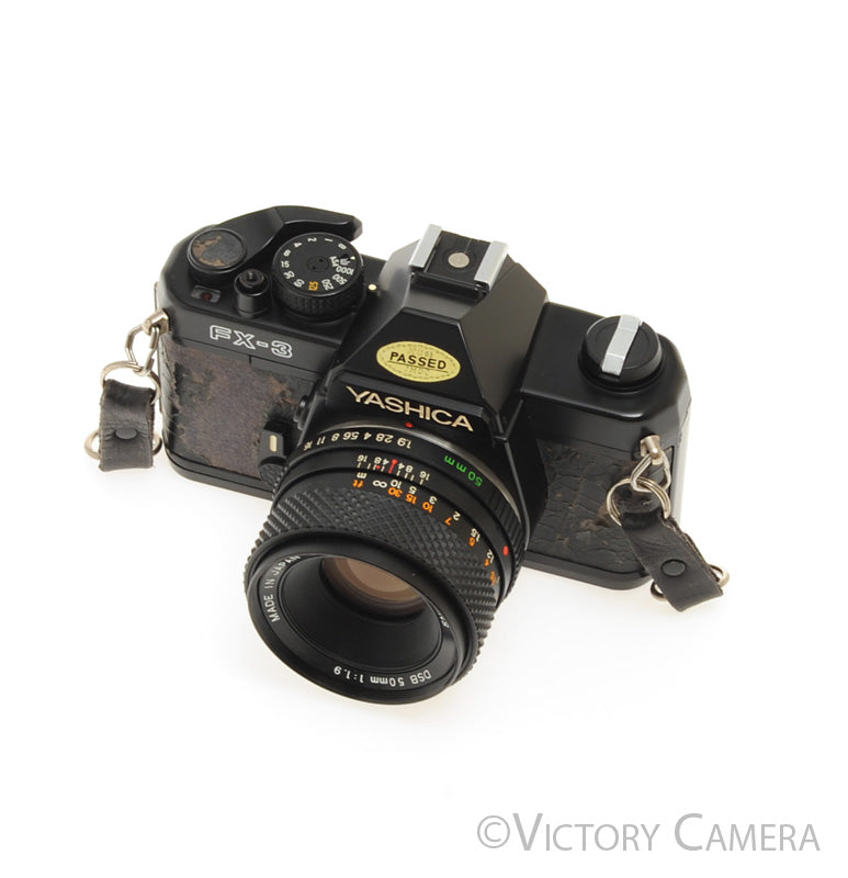 Yashica FX-3 Back 35mm SLR Camera w/ 50mm f1.9 Lens [EXC-]