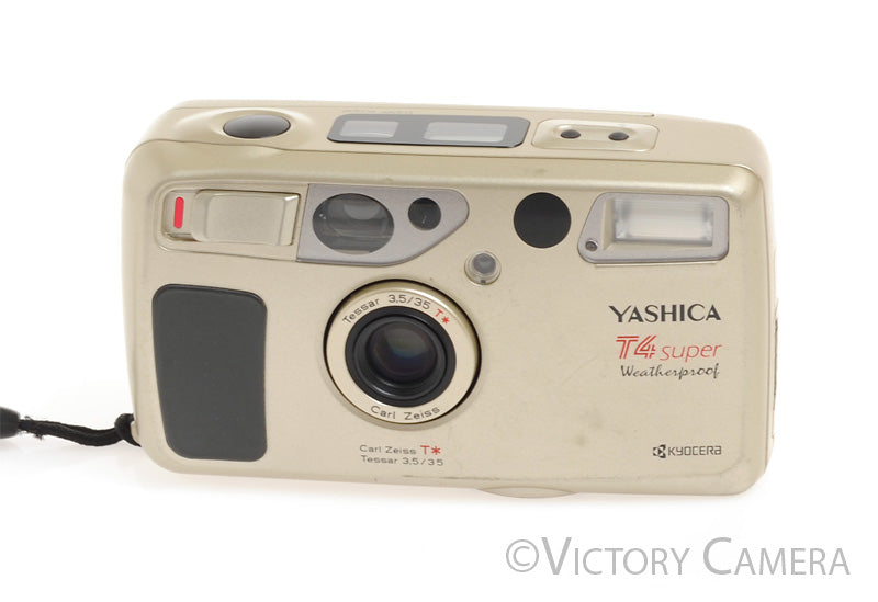 Yashica T4 Super Weatherproof 35mm Film Point & Shoot w/ WLF -Cool- [E
