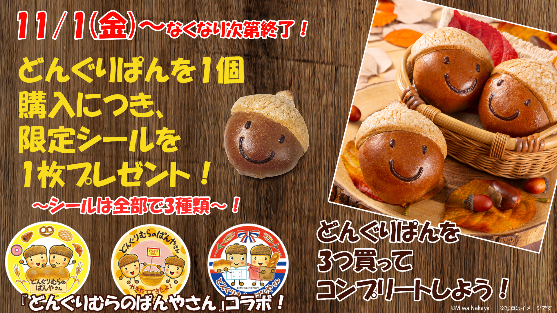 どんぐりぱんシール」GETイベント開催！ | VIE DE FRANCE - Official