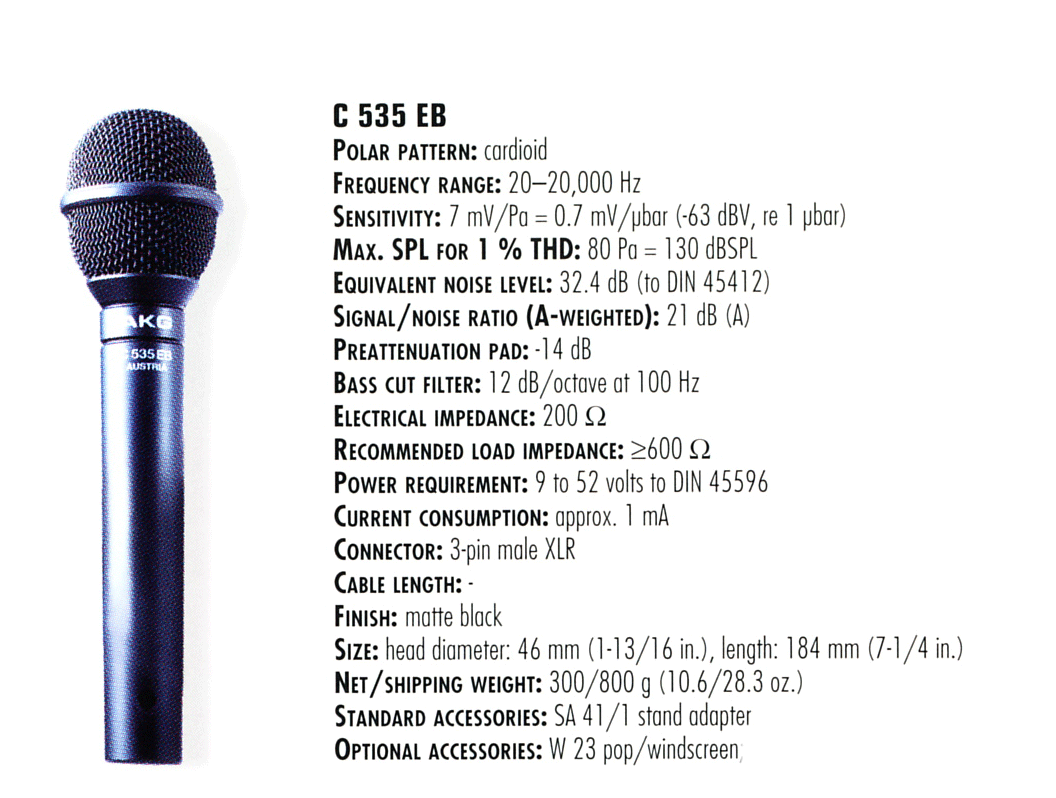 MIicrophone of the month July 2017 - AKG C 535 EB vintage
