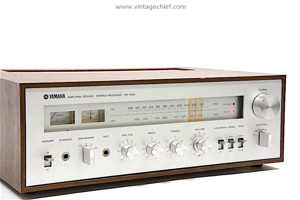 Vintage Yamaha CR-400 Receiver - Wooden Case