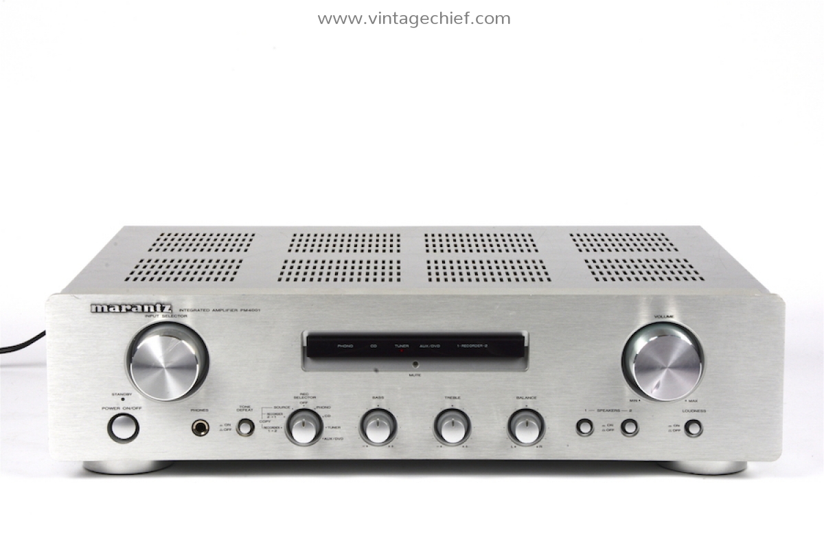 Marantz PM4001 Amplifier | Silver | Phono | 2 x 40 Watt | Stereo