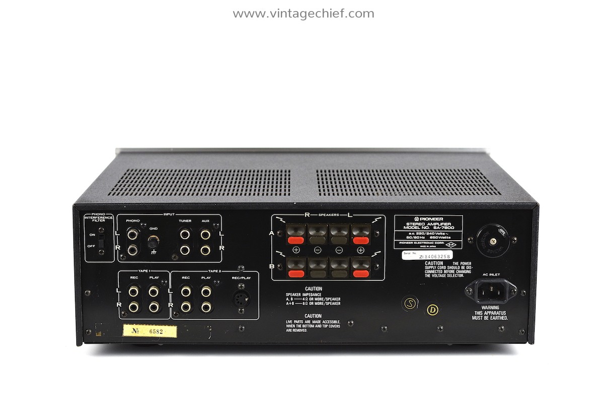 Vintage Pioneer SA-7800 Amplifier | Blue Line Series | Serviced