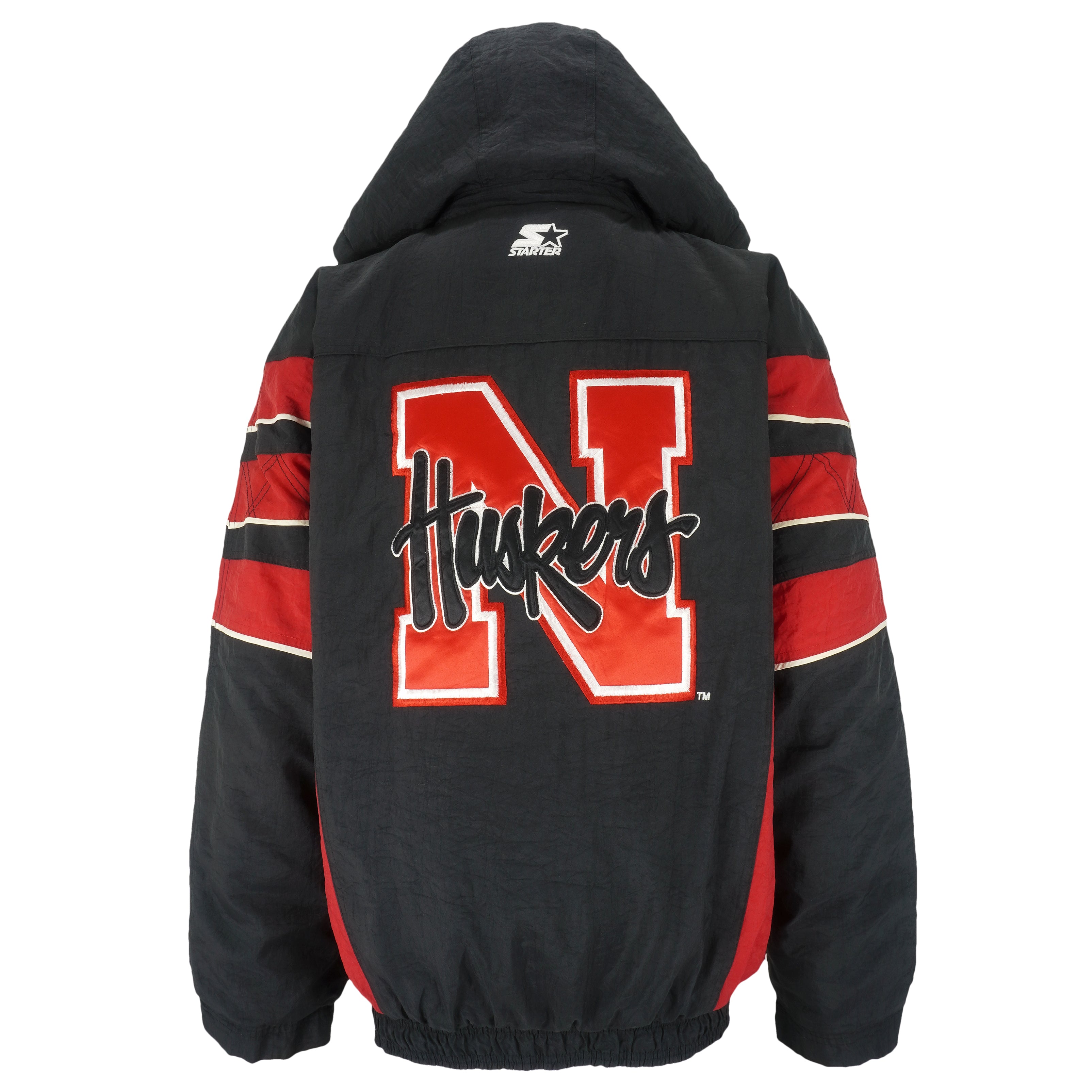 Vintage Starter - Red Nebraska Huskers Pullover Jacket 1990s X