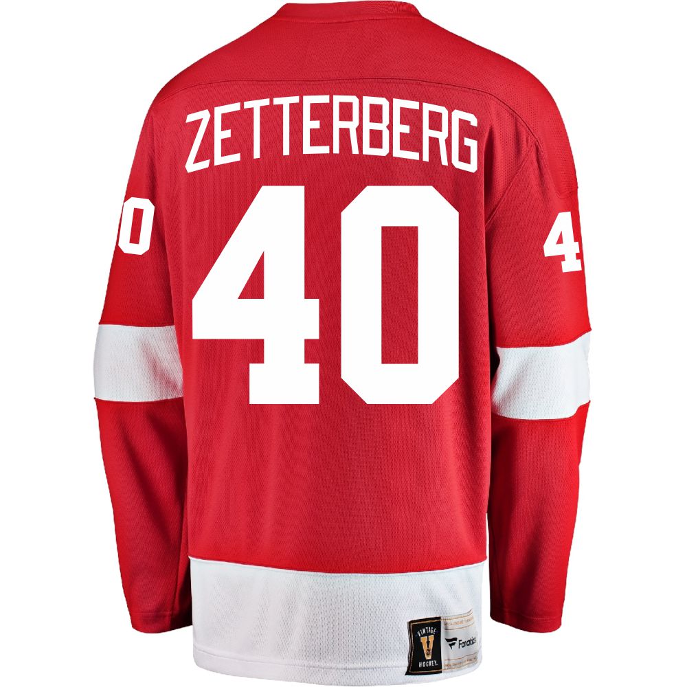 Henrik Zetterberg #40 Detroit Red Wings Vintage Replica Home