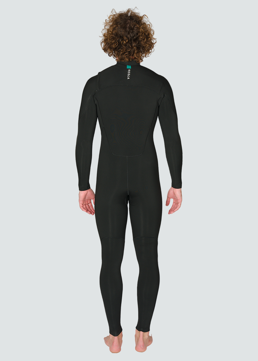 7 Seas 3/2mm Chest Zip Wetsuit Black Jade | Vissla Fullsuit
