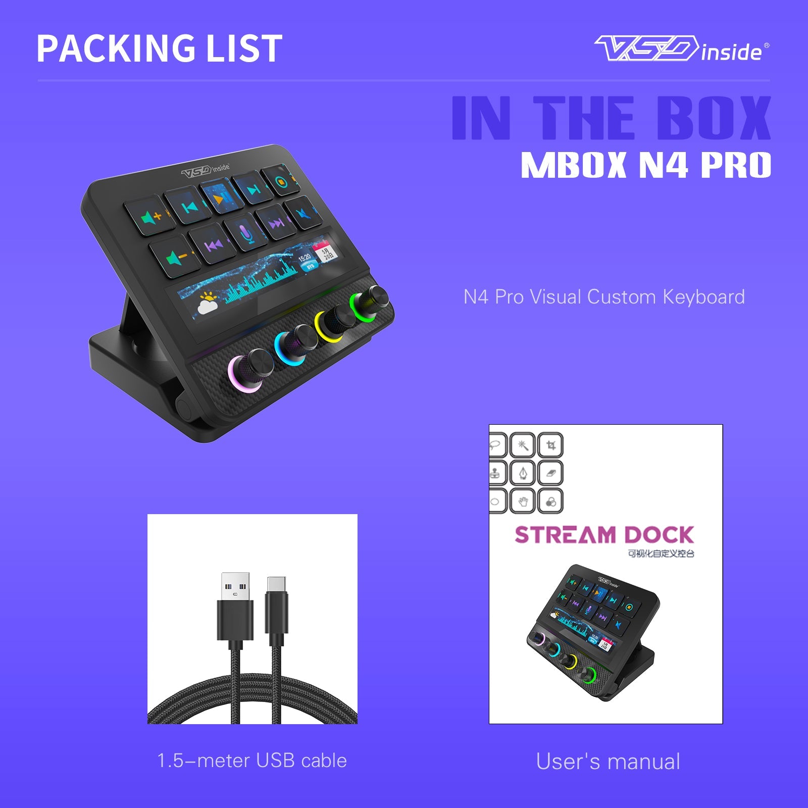 VSDinside Stream Dock N4 Pro – VSDinside Stream Deck, AI Keyboard