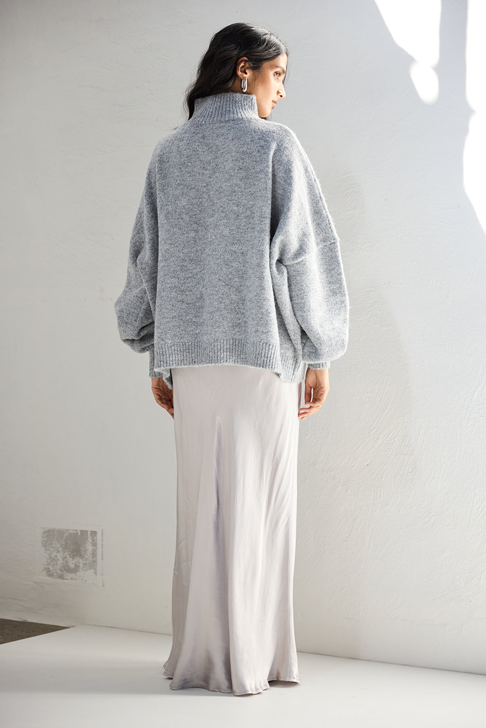 Yumi Knit Jumper Grey Marle – VRG GRL