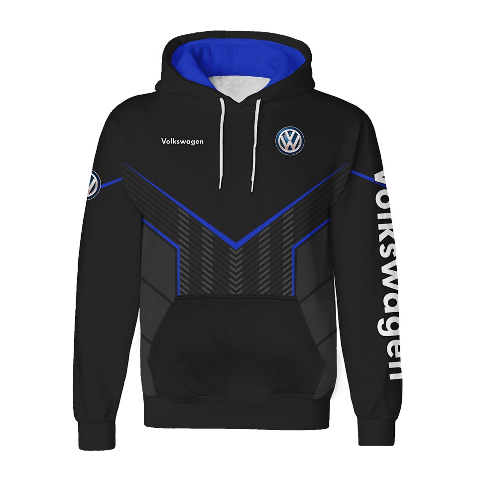 VW Hoodie Black Blue Grey Lines Edition | Sweatshirts | Clothes