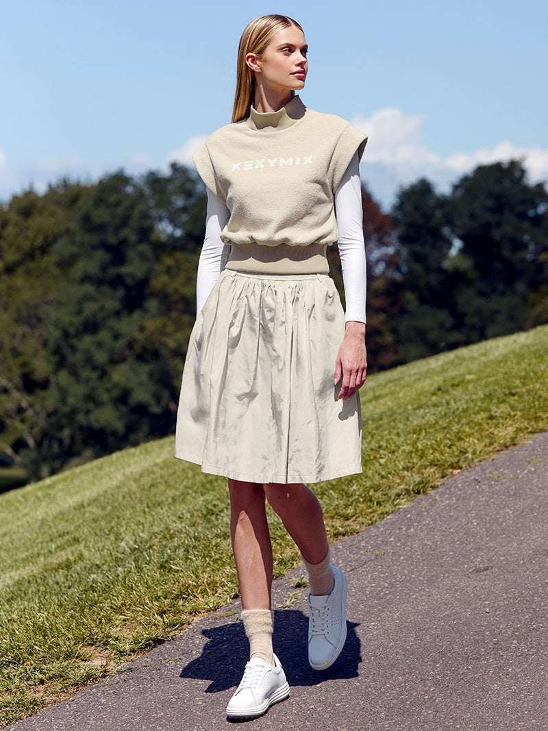 XGFSK08J3 ミディアム丈 フレアスカート