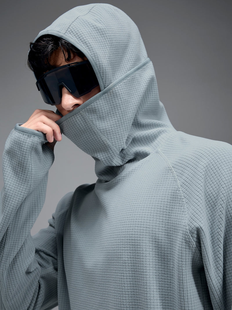 RX メンズ グリッドフリース パーカー