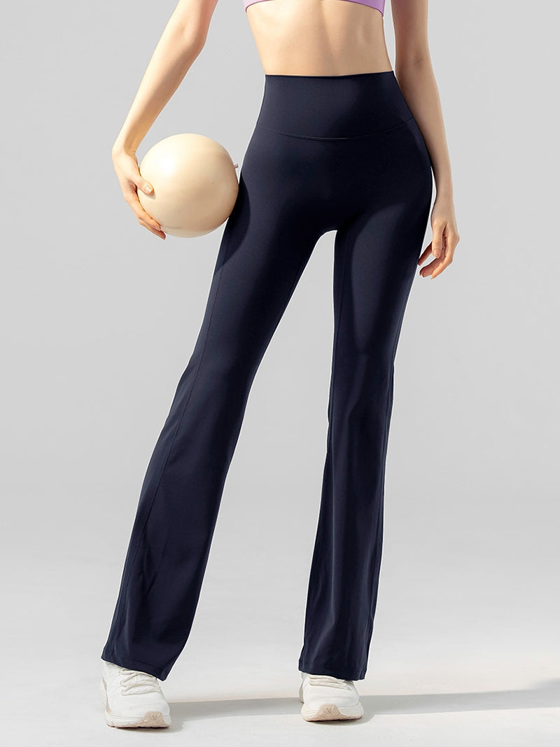 BLACK LABEL シグネチャー パワーライズ フレアレギンス ショート丈