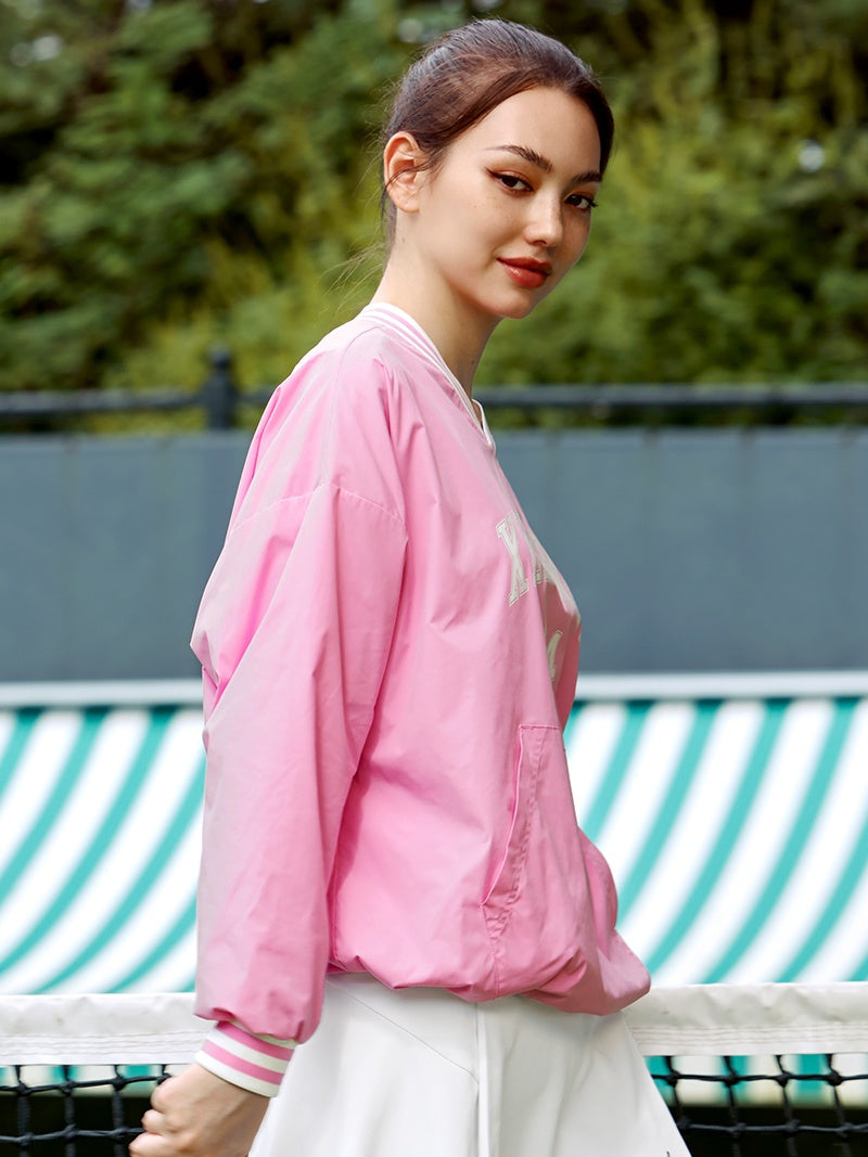 XTFMT03J3 スポーティブ ウーブン Vネック トレーナー