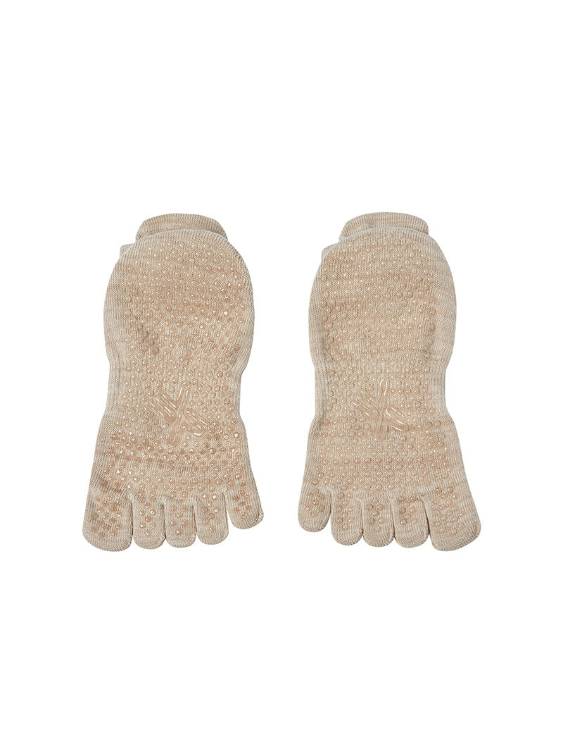 BLACK LABEL メランジ 5本指 ヨガソックス