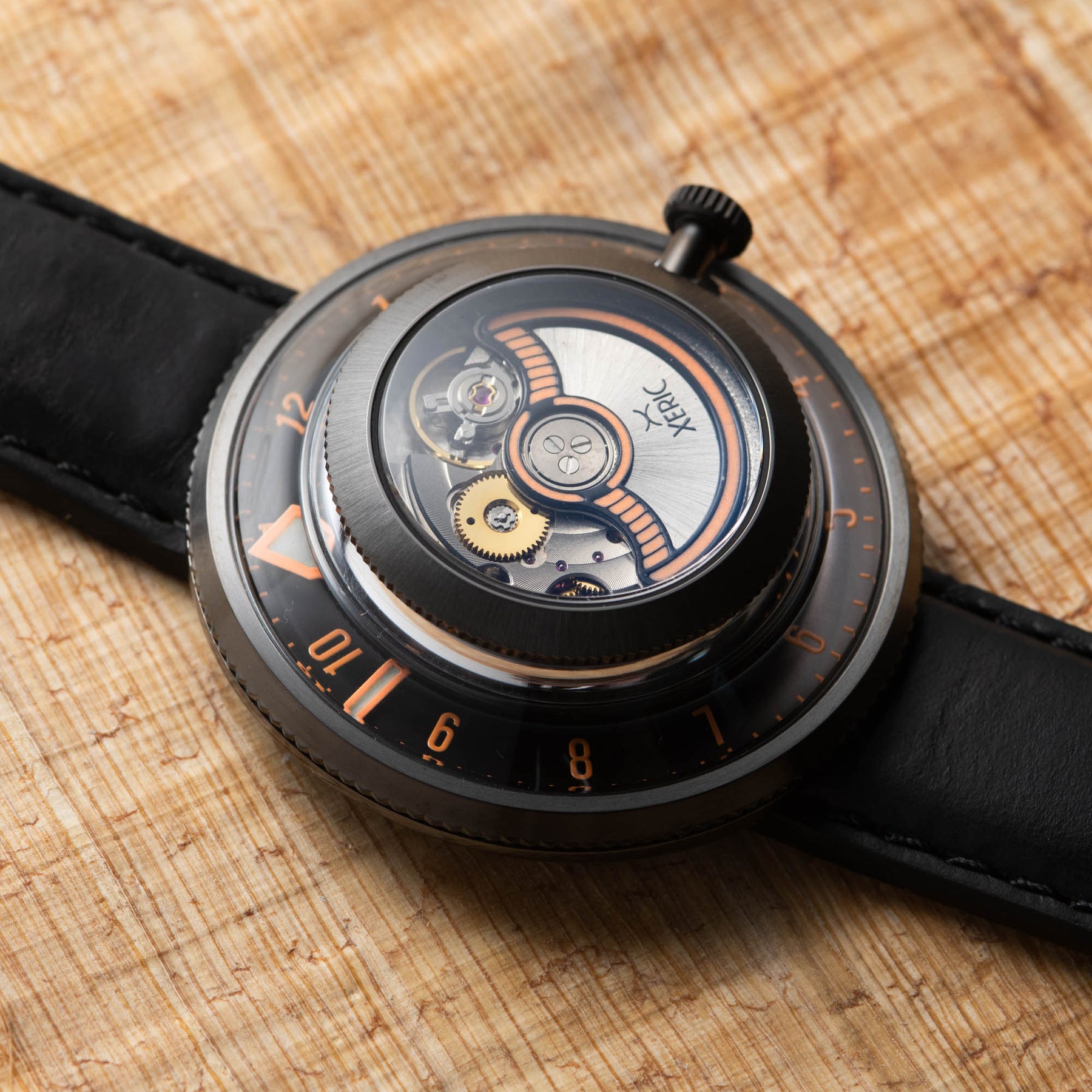 Invertor Automatic Gunmetal Orange Limited Edition | Xeric.com