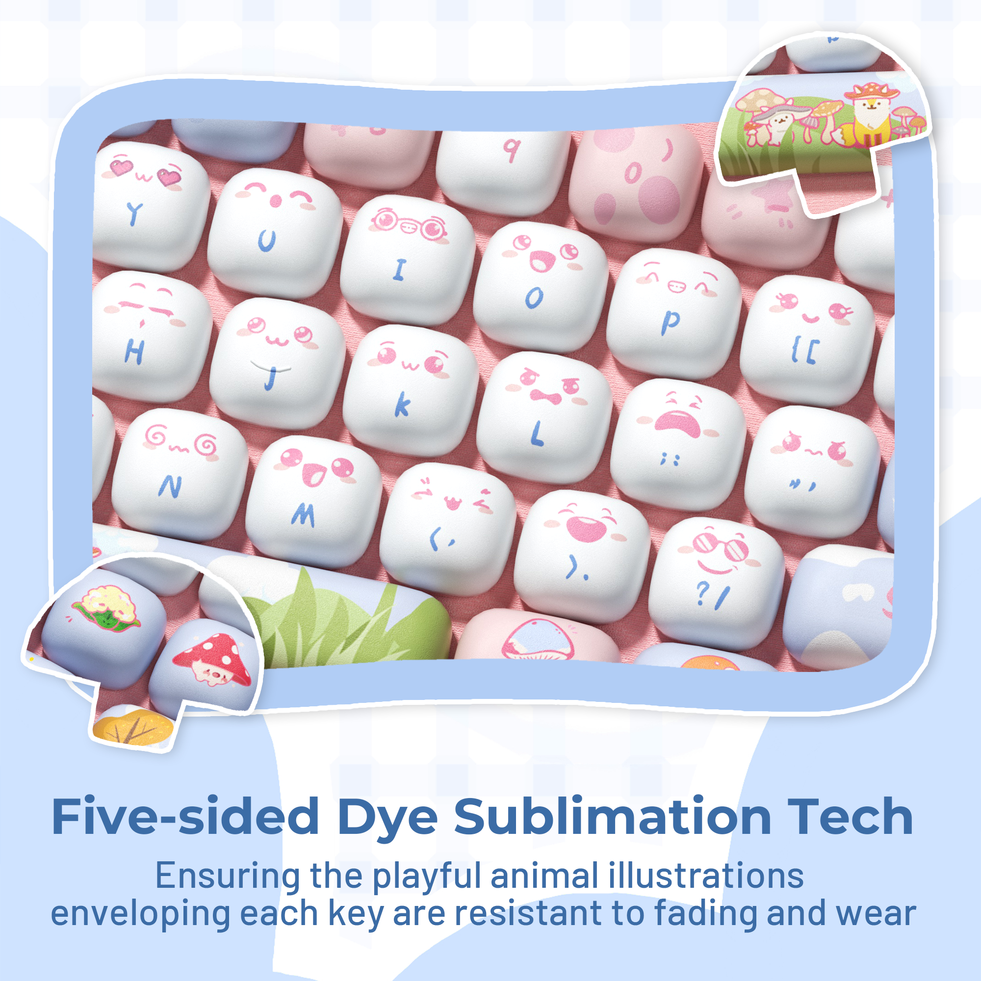 XVX Fox Party MOG Profile Dye-Sub PBT Keycap Set 138-Key – XVX