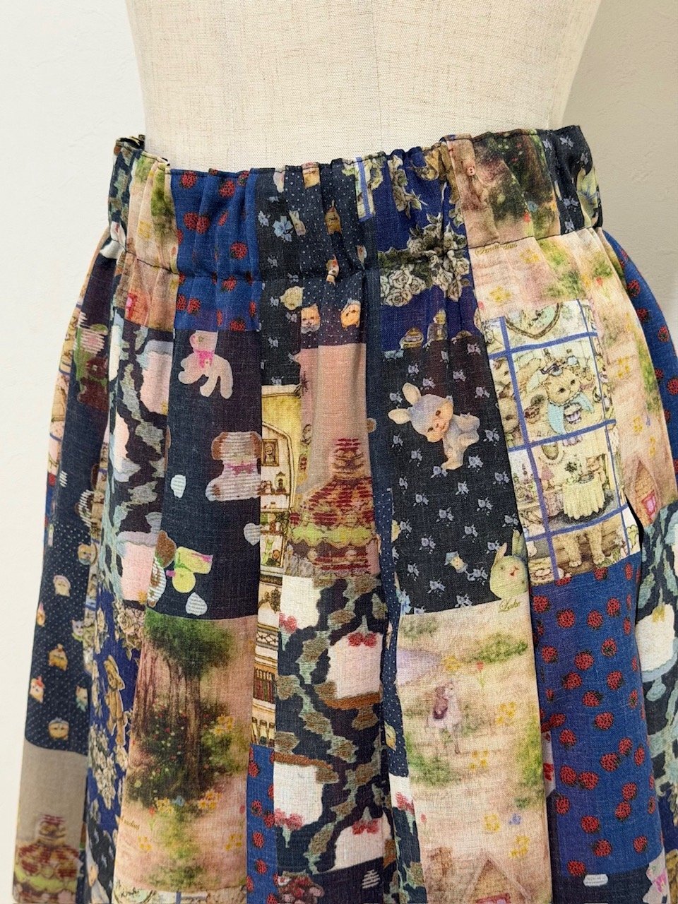 yukiemon（ユキエモン）テキスタイル丈長スカート（M）6160090 | 陽氣