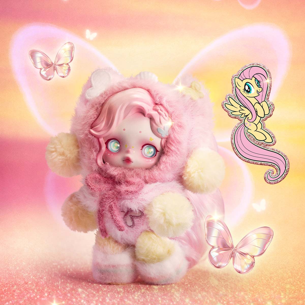 SKULLPANDA × My Little Pony Series Plush Doll Pendant - YouLoveIt.com