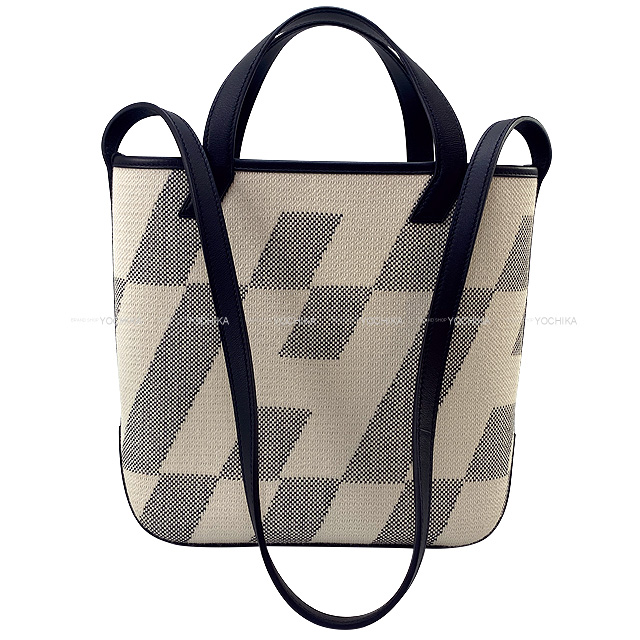 HERMES エルメス トートバッグ Hアンビエ 27 PM エクリュ/黒(ブラック