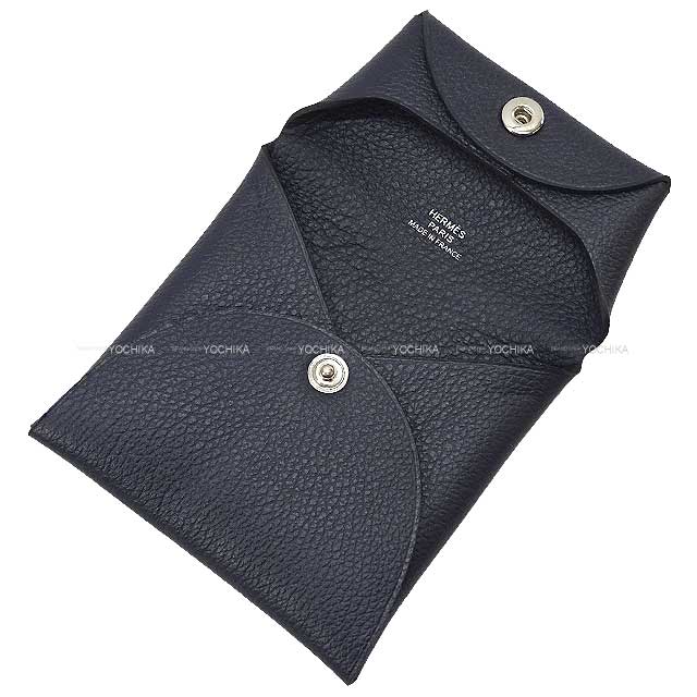 HERMES エルメス コインケース バスティア ブルーニュイ エバーカラー