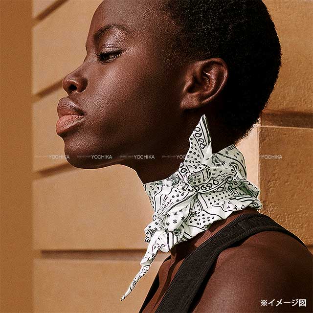HERMES エルメス スカーフ ツイリー フリル エプロンドール バンダナ