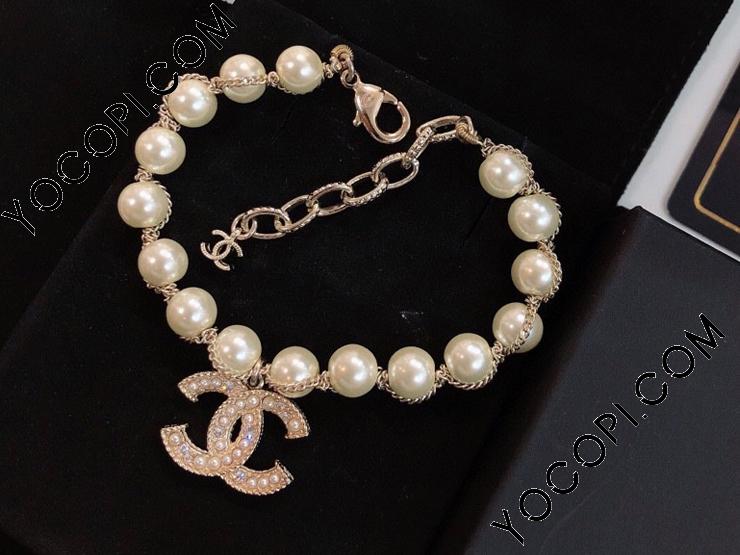 パール シャネル ブレスレット CCロゴ CHANEL ブレスレット_