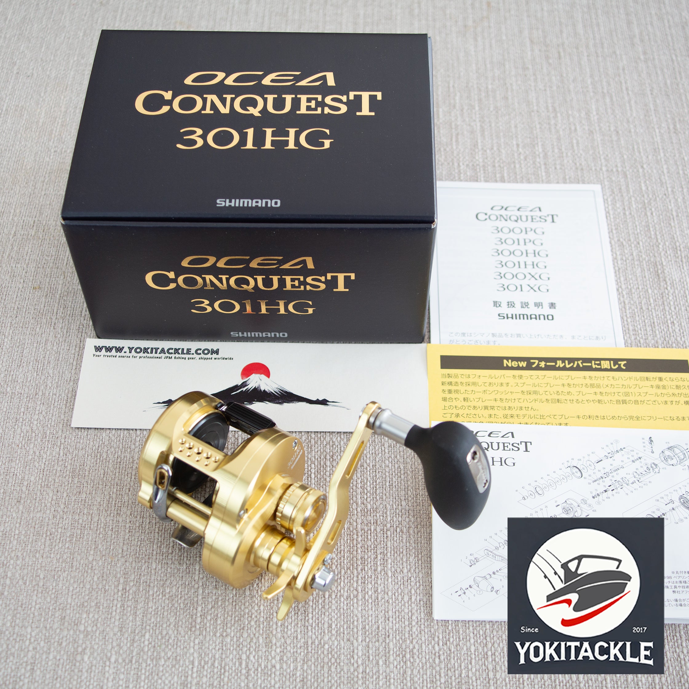 Brand New Shimano 23 Ocea Conquest 301 HG Baitcast Reel Left Hand